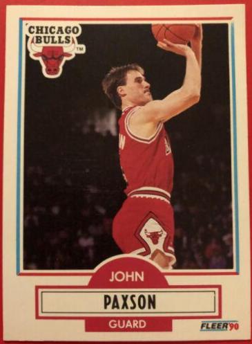 John Paxson #28 Basketball Cards 1990 Fleer