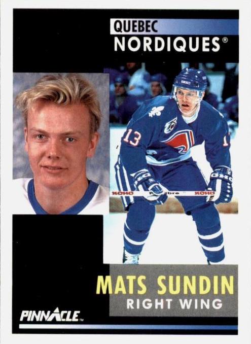 Mats Sundin #10 1991-92 Pinnacle Hockey