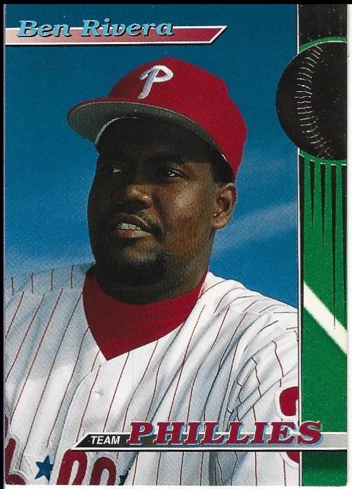 Ben Rivera #20 Baseball Cards 1993 Stadium Club Phillies