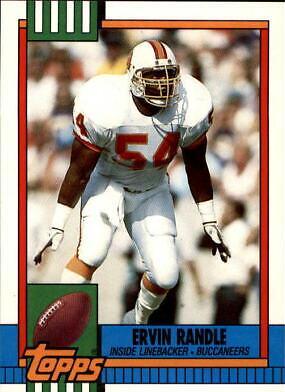 Ervin Randle #114T Football Cards 1990 Topps Traded
