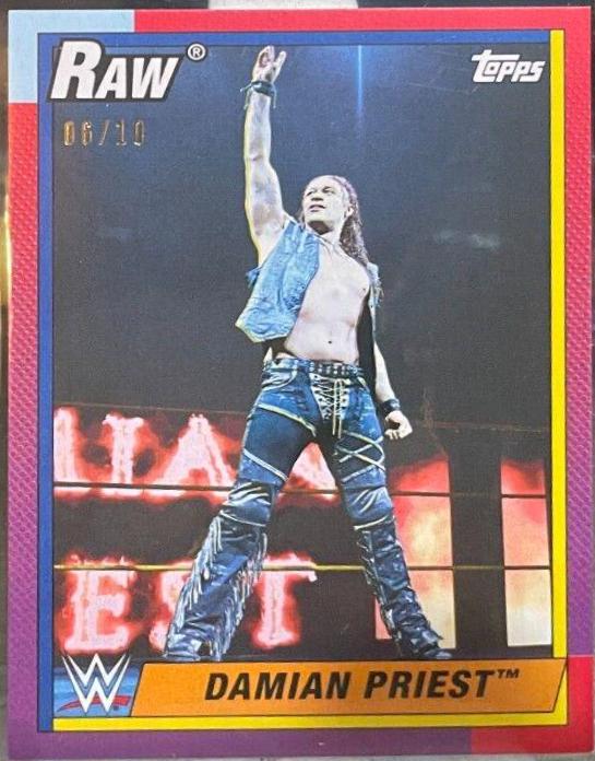Damian Priest #9 Wrestling Cards 2021 Topps Heritage WWE