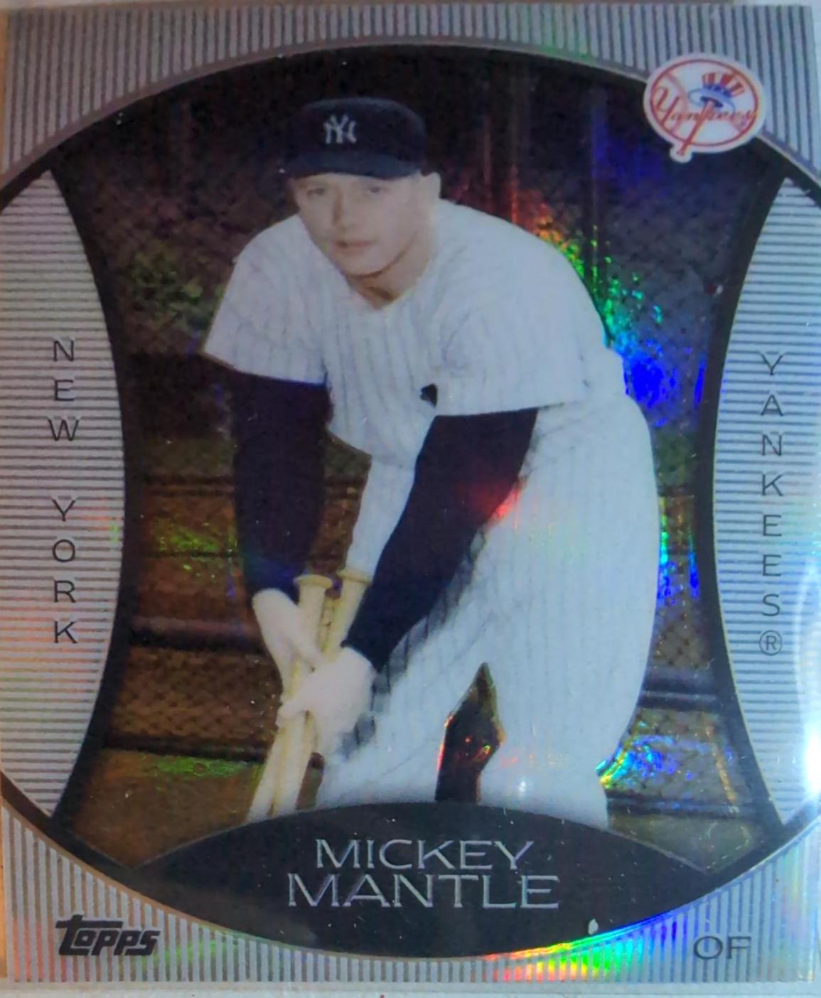 Mickey Mantle #PC1 Baseball Cards 2010 Topps Mickey Mantle Reprint Relics