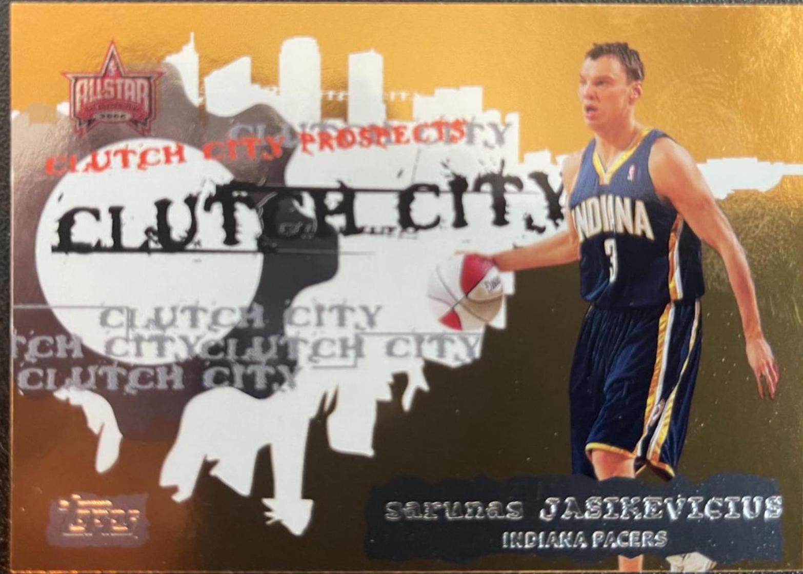 Sarunas Jasikevicius #CSP6 Basketball Cards 2006 Topps Clutch City Prospects