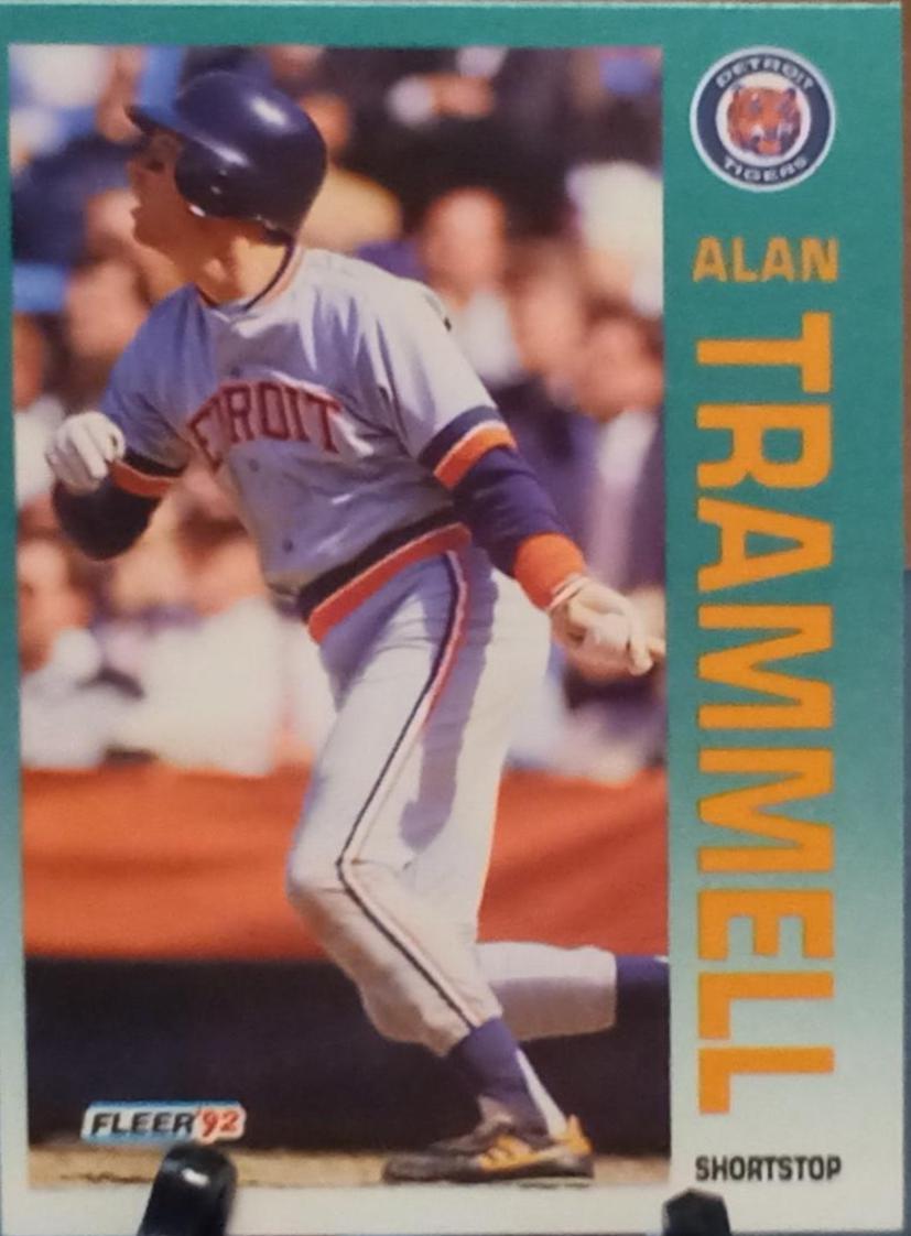 Alan Trammell #148 Baseball Cards 1992 Fleer