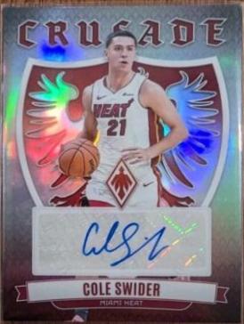 Cole Swider #CS-CSM Basketball Cards 2023 Panini Phoenix Crusade Signature