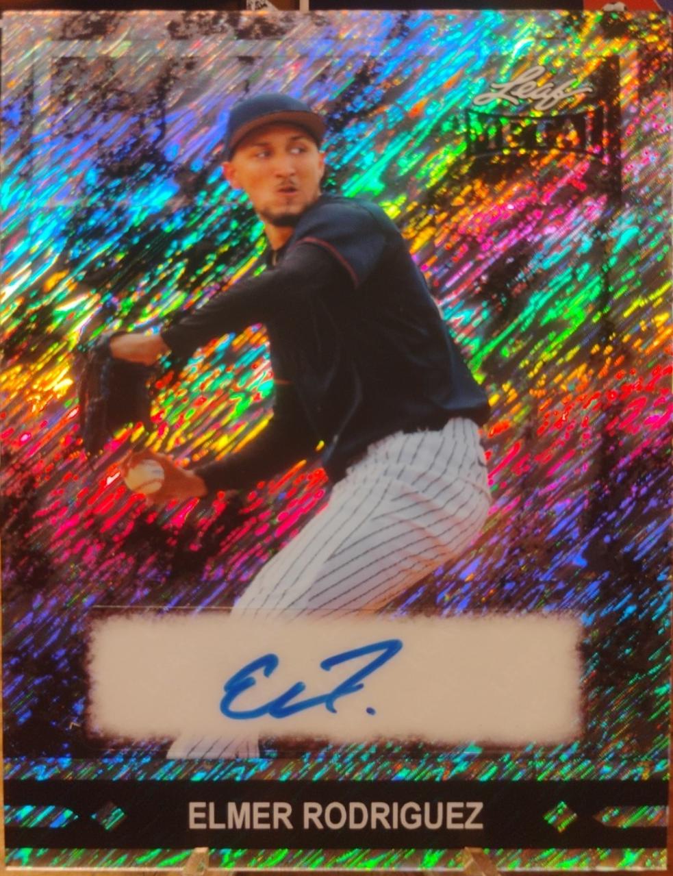 Elmer Rodriguez #91A-ERC 2026 Leaf Metal 1991 Gold Leaf Prospects Autograph Baseball