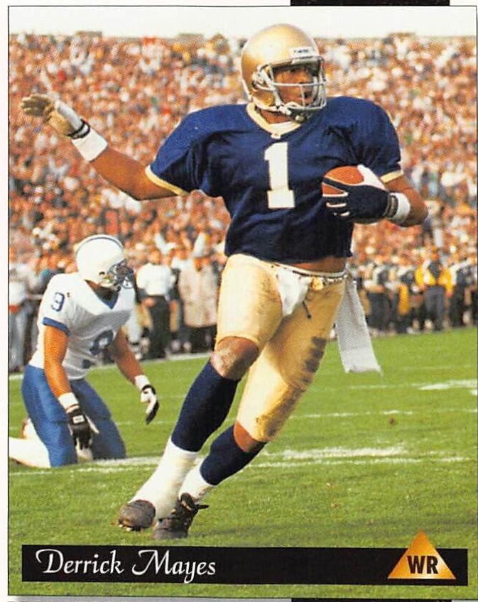 Derrick Mayes #235 Football Cards 1996 Panini Score