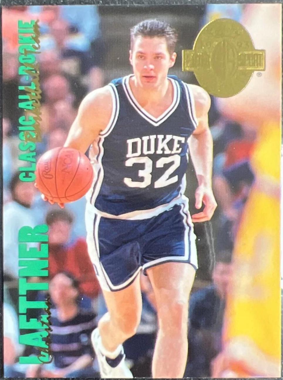 Christian Laettner #317 Basketball Cards 1993 Classic Four Sport