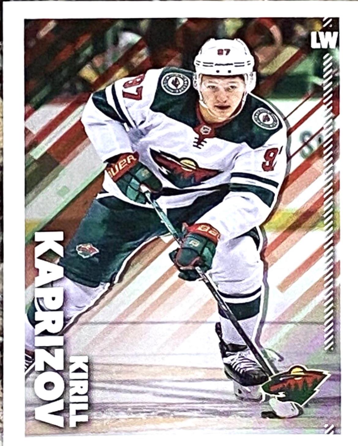 Kirill Kaprizov #244 Hockey Cards 2022 Topps NHL Sticker