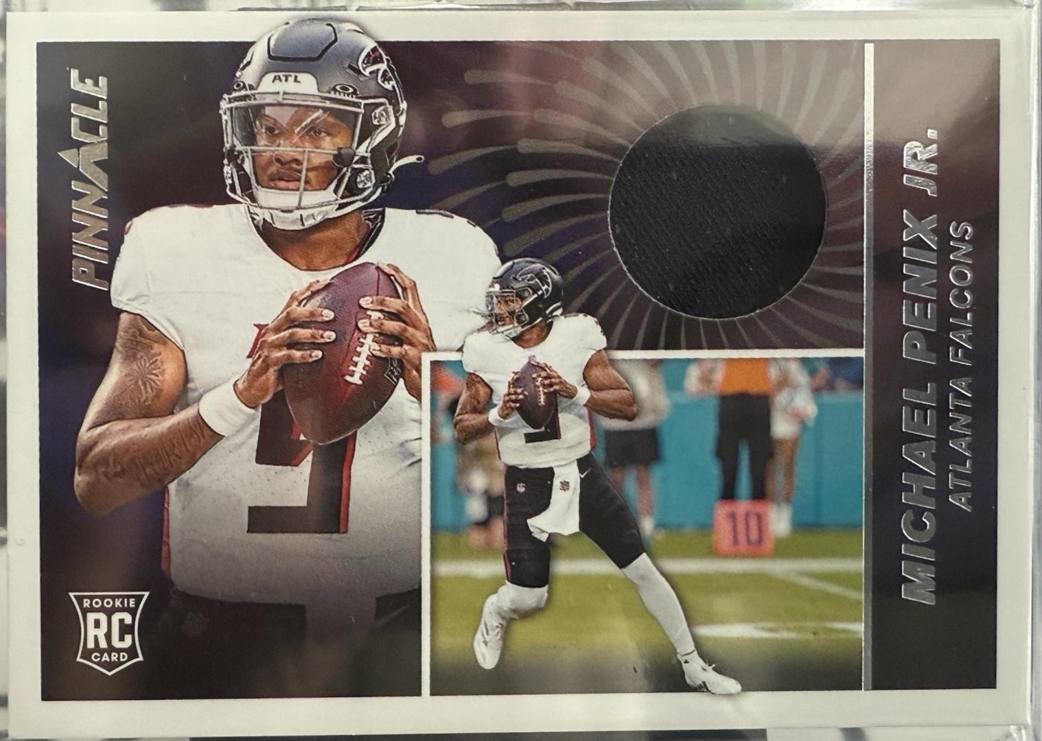 Michael Penix Jr. #PJ-MPJ Football Cards 2024 Panini Encore Pinnacle Jersey