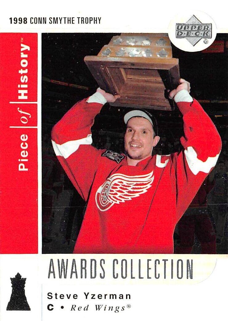 Steve Yzerman #AC12 Hockey Cards 2002 Upper Deck Piece of History Awards Collection