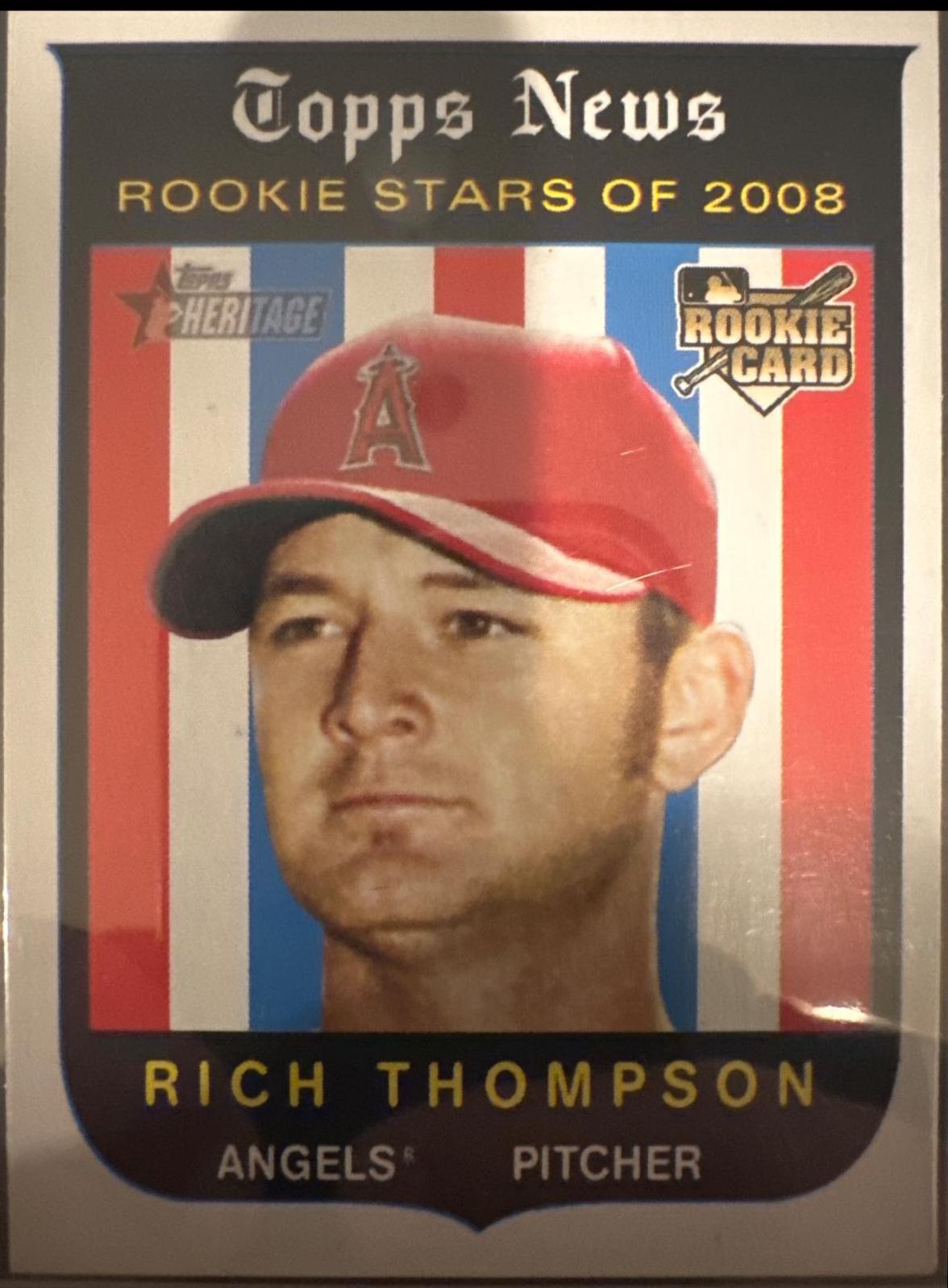 Rich Thompson #142 Baseball Cards 2008 Topps Heritage