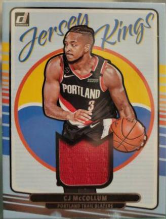 CJ McCollum #26 Basketball Cards 2020 Donruss Jersey Kings