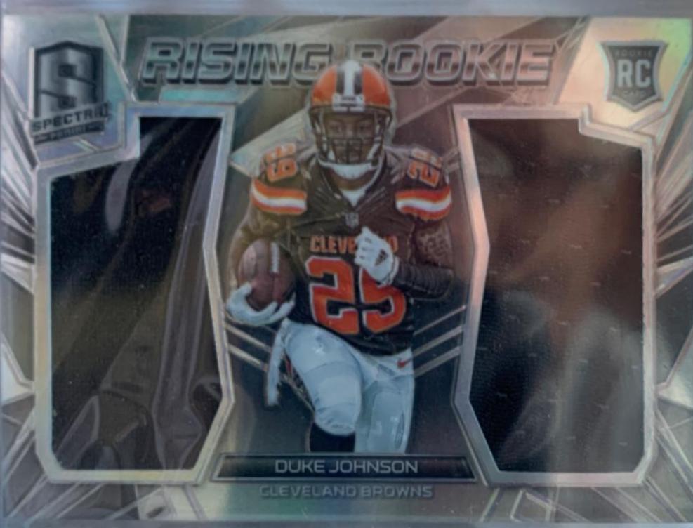 Duke Johnson #RR-DUJ Football Cards 2015 Panini Spectra Rising Rookie Materials