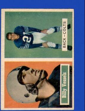 Billy Vessels #29 Football Cards 1957 Topps