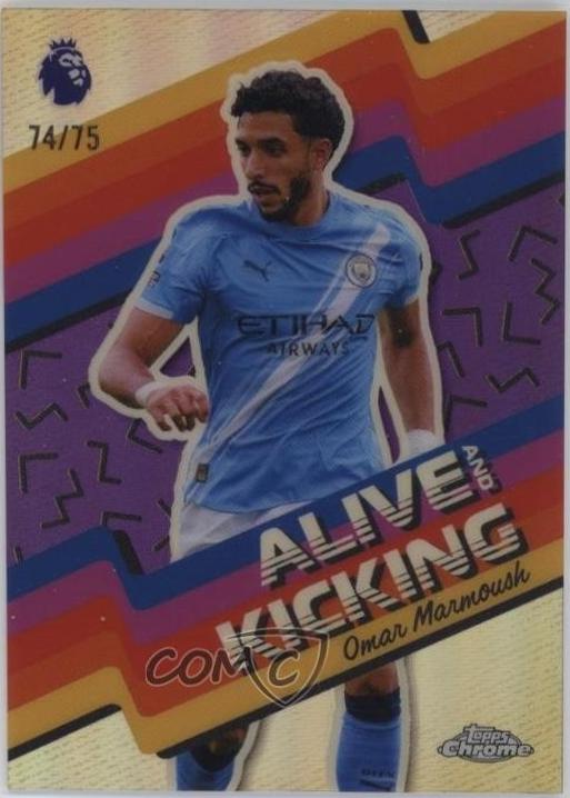 Omar Marmoush #AK-20 2025 Topps Chrome Premier League Alive And Kicking