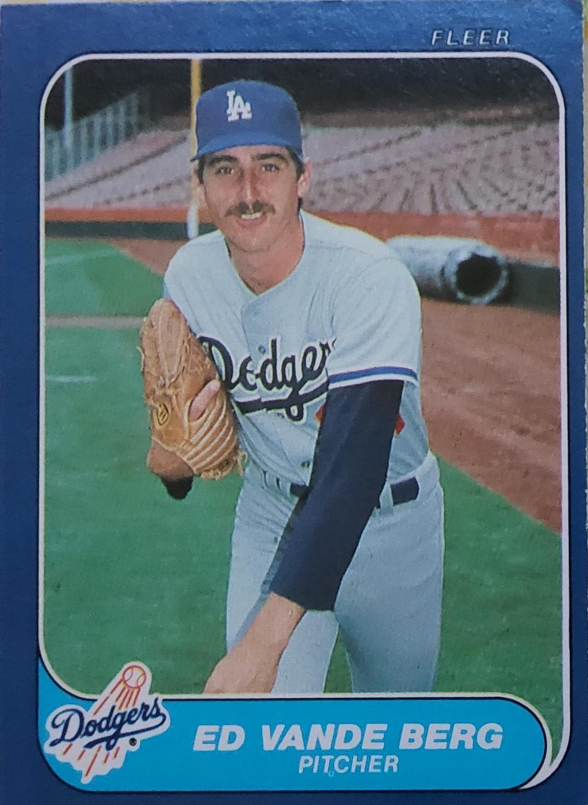 Ed Vande Berg #U-121 Baseball Cards 1986 Fleer Update