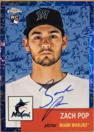 Zach Pop [Toile Cream Blue Refractor] #CPA-ZP
