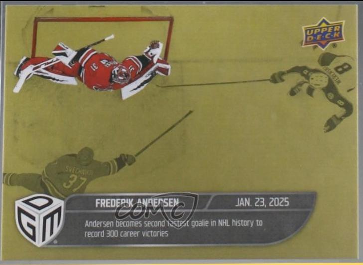 Frederik Andersen #48 2024 Upper Deck Game Dated Moments Hockey