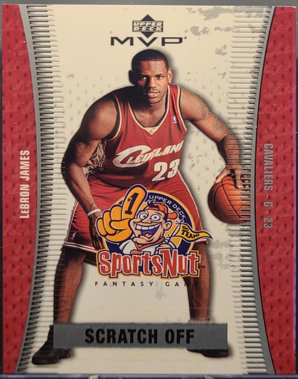 Lebron James #SN90 Basketball Cards 2003 Upper Deck MVP Sports Nut