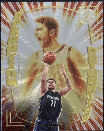 Luka Doncic #7 Basketball Cards 2021 Panini Illusions Operation Detonation