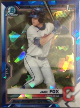Jake Fox #BDC-102 Baseball Cards 2021 Bowman Draft Sapphire