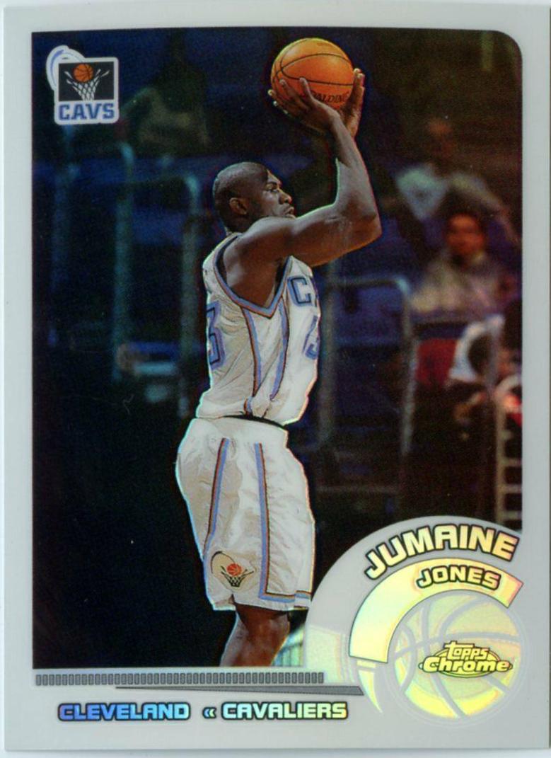 Jumaine Jones White Refractor #17 Basketball Cards 2002 Topps Chrome