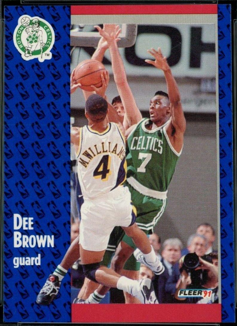 Dee Brown #9 Basketball Cards 1991 Fleer