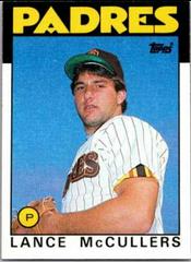 Lance McCullers #44 Baseball Cards 1986 Topps Prices