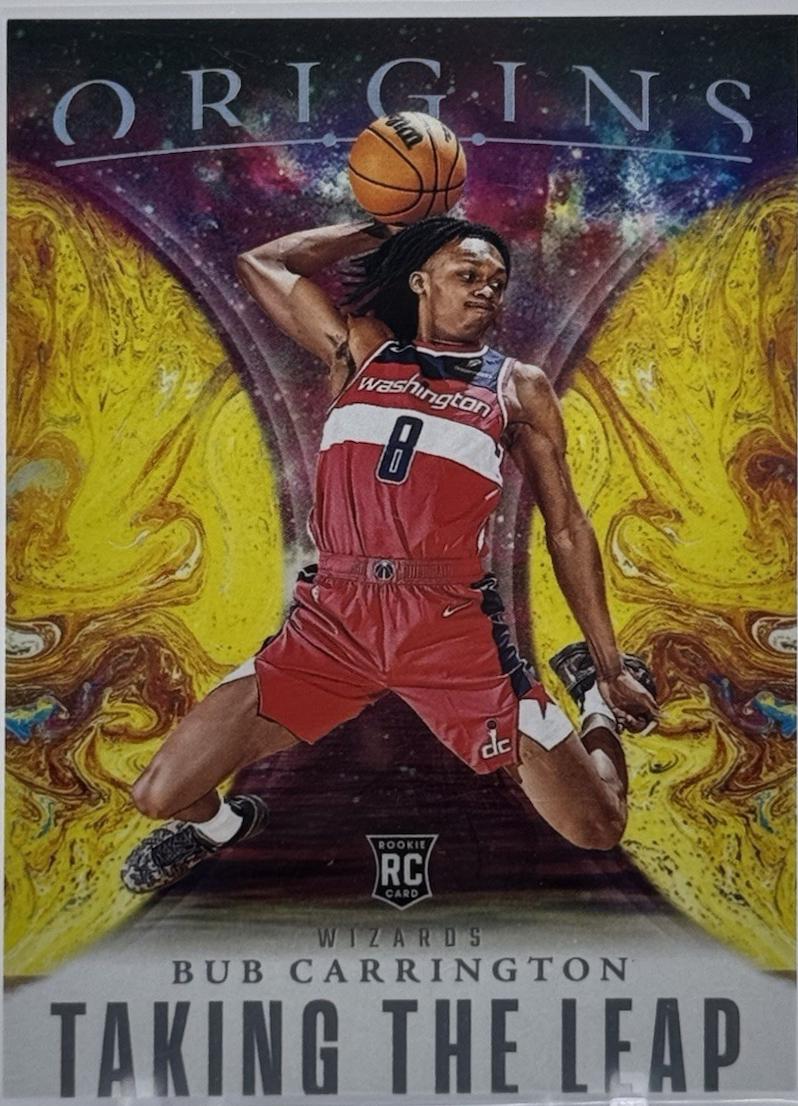 Bub Carrington #12 Basketball Cards 2024 Panini Origins Taking the Leap