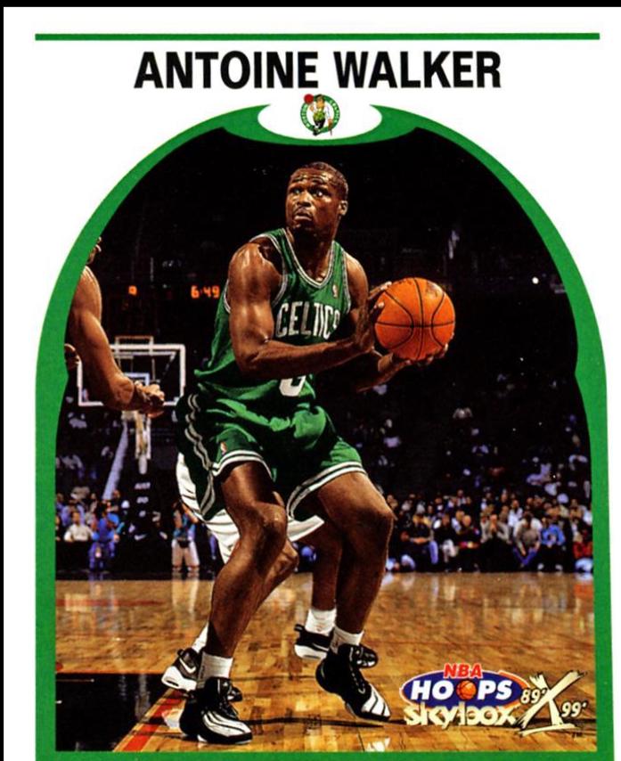 Antoine Walker #9 Basketball Cards 1999 Hoops Decade
