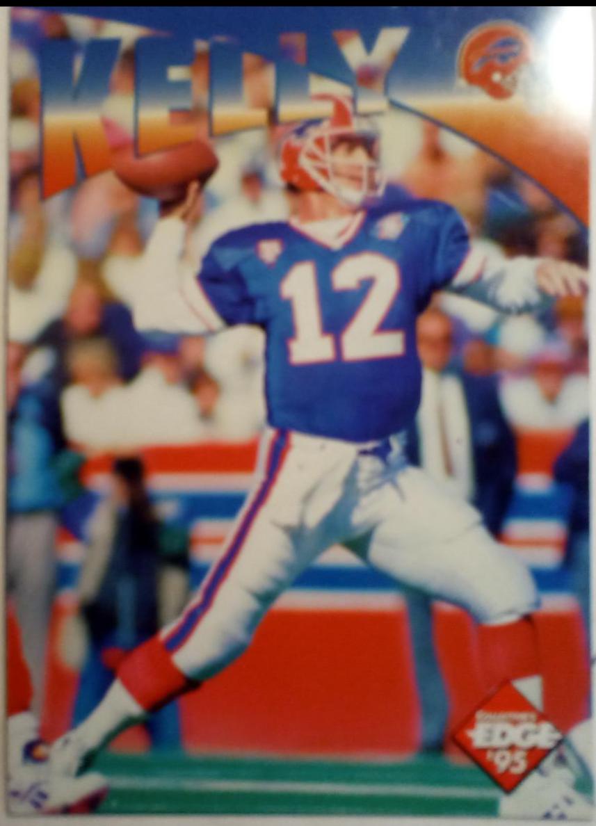 Jim Kelly #3 Football Cards 1995 Collector's Edge