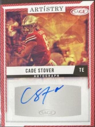 Cade Stover #ART-CS2 Football Cards 2024 Sage Artistry Autograph