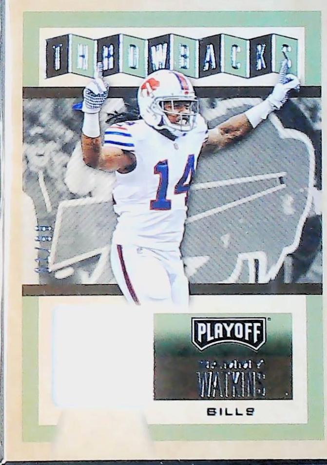 Sammy Watkins #9 Football Cards 2016 Panini Playoff Throwbacks Relics