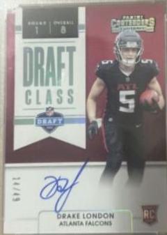 Drake London #DCA-DLO Football Cards 2022 Panini Contenders Draft Class Autographs RPS