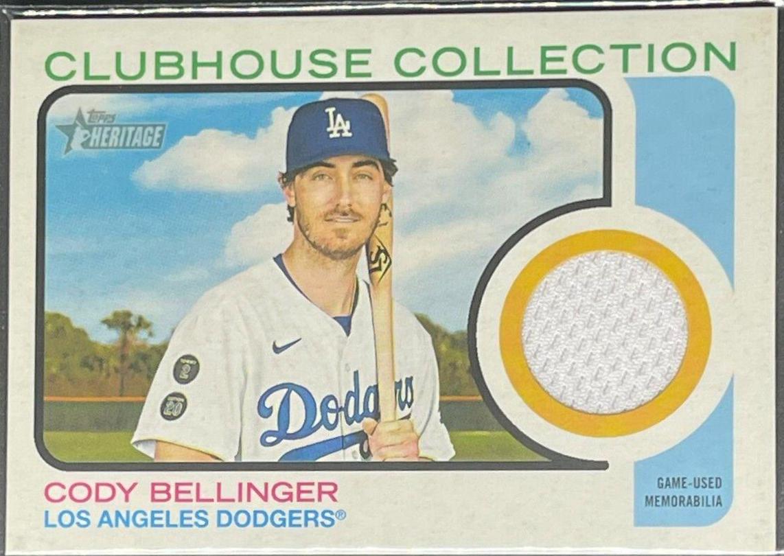 Cody Bellinger #CC-CB Baseball Cards 2022 Topps Heritage Clubhouse Collection Relics