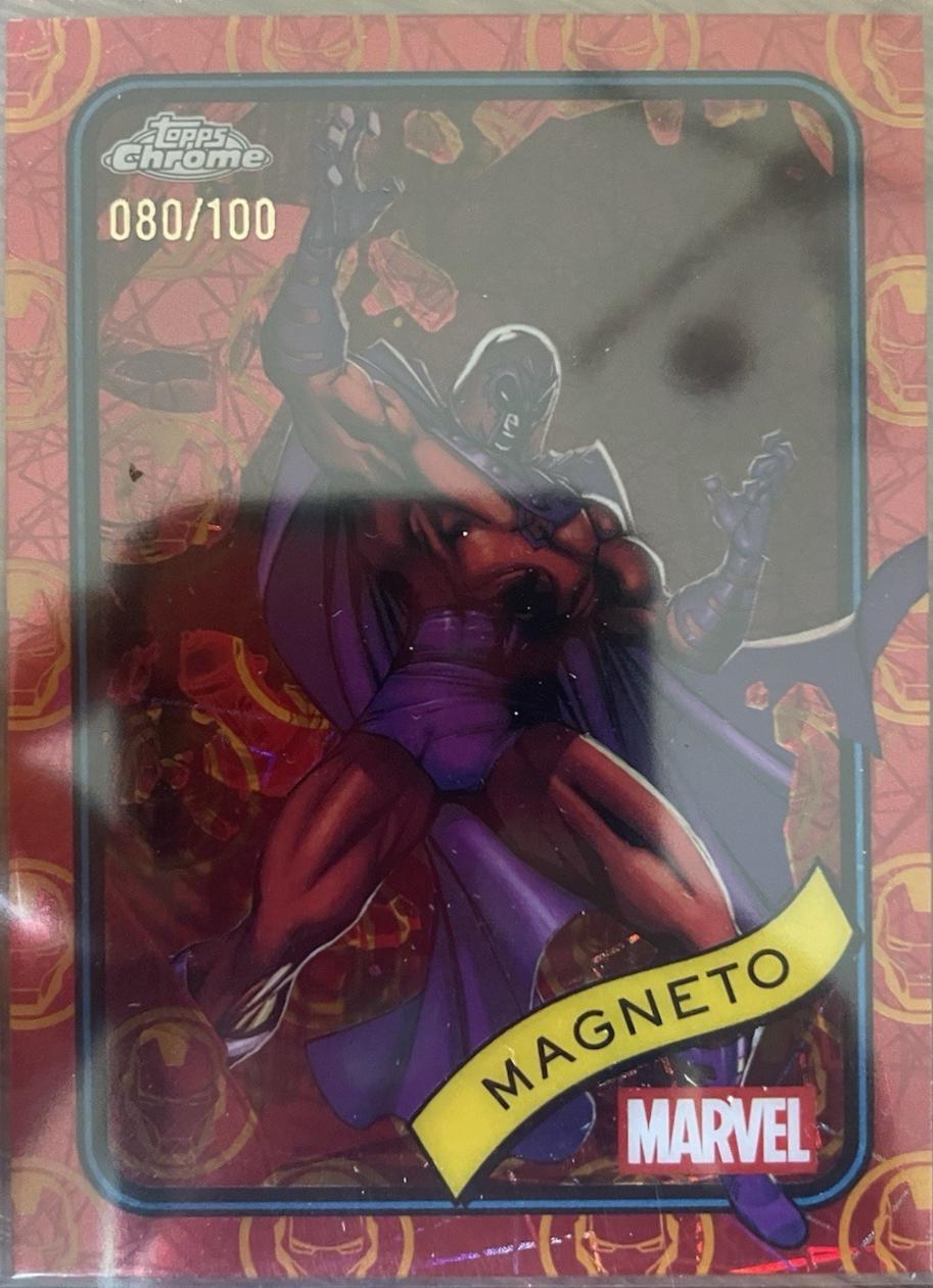 Magneto Iron Man Red & Gold Lazer Refractor