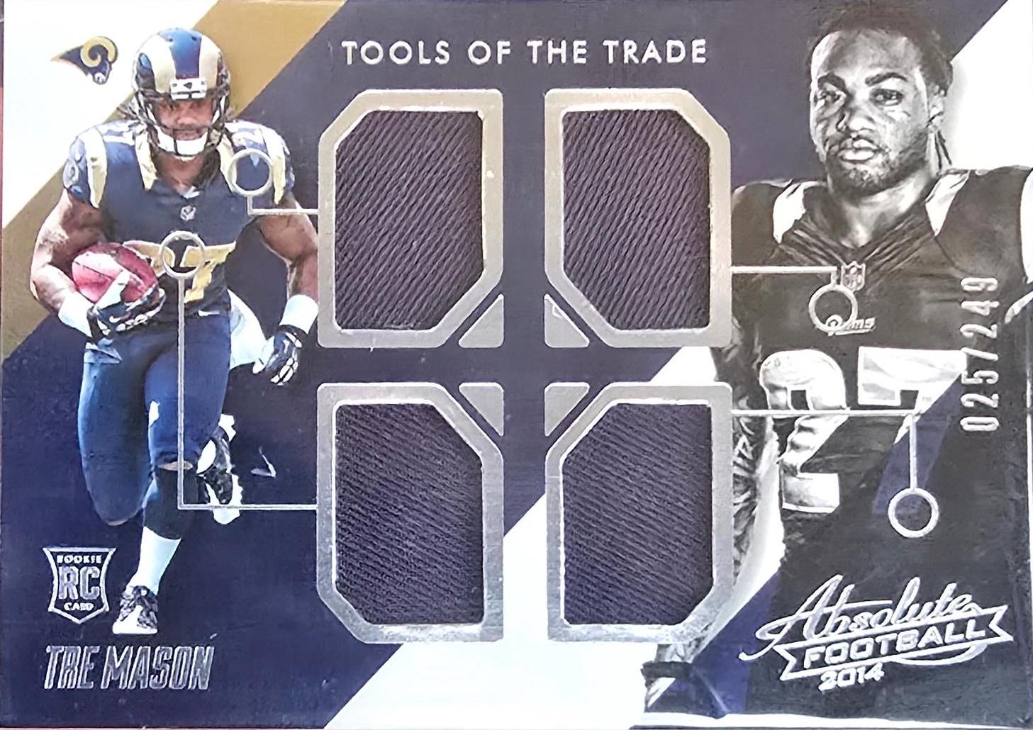 Tre Mason #Q-TM Football Cards 2014 Panini Absolute Tools of the Trade