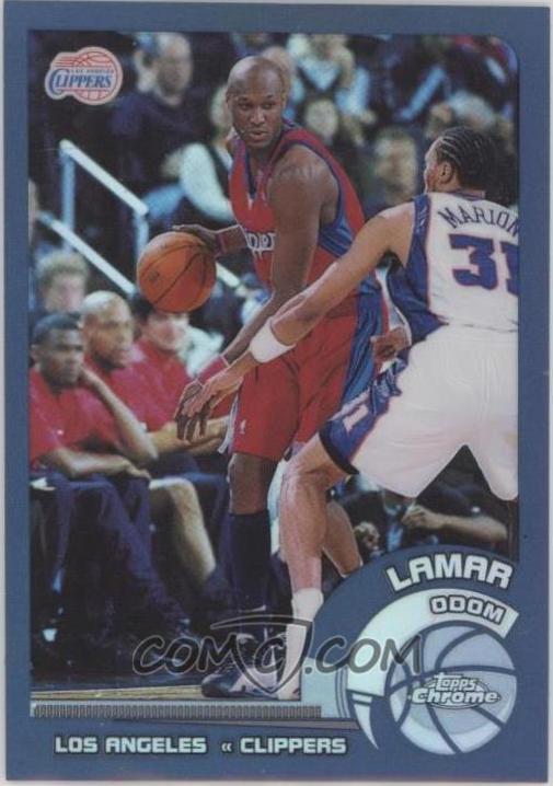 Lamar Odom #120 2002-03 Topps Chrome Basketball