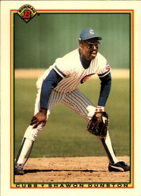 Shawon Dunston #38 Baseball Cards 1990 Bowman Tiffany
