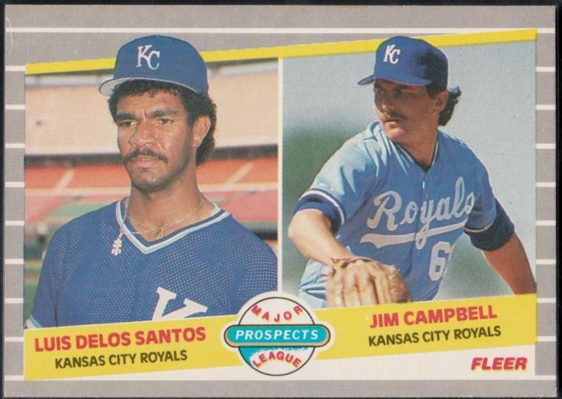 Luis De Los Santos / Jim Campbell #646 Baseball Cards 1989 Fleer
