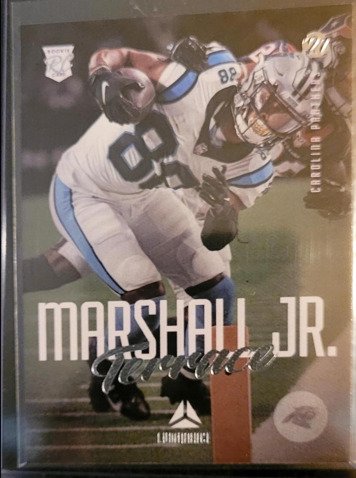 Terrace Marshall Jr. #216 Football Cards 2021 Panini Chronicles Luminance