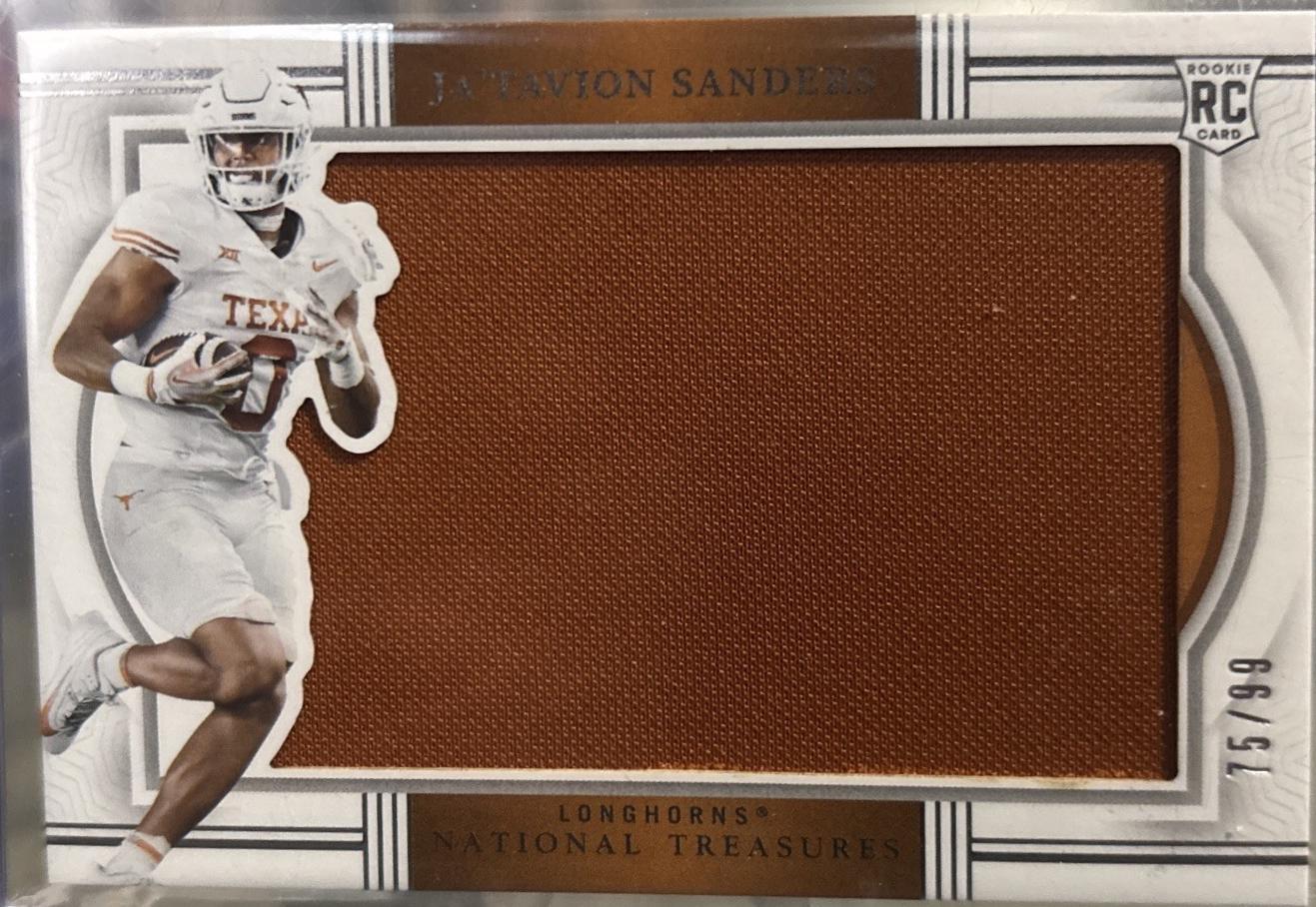 Ja'Tavion Sanders #RS-JSS Football Cards 2024 Panini National Treasures Collegiate Rookie Silhouettes