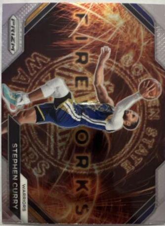 Stephen Curry #5 Basketball Cards 2023 Panini Prizm Fireworks