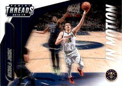 Nikola Jokic #8 Basketball Cards 2018 Panini Threads in Motion