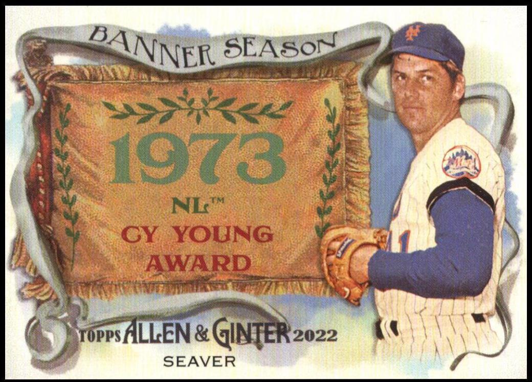 Tom Seaver #BS-28 Baseball Cards 2022 Topps Allen & Ginter Banner Seasons