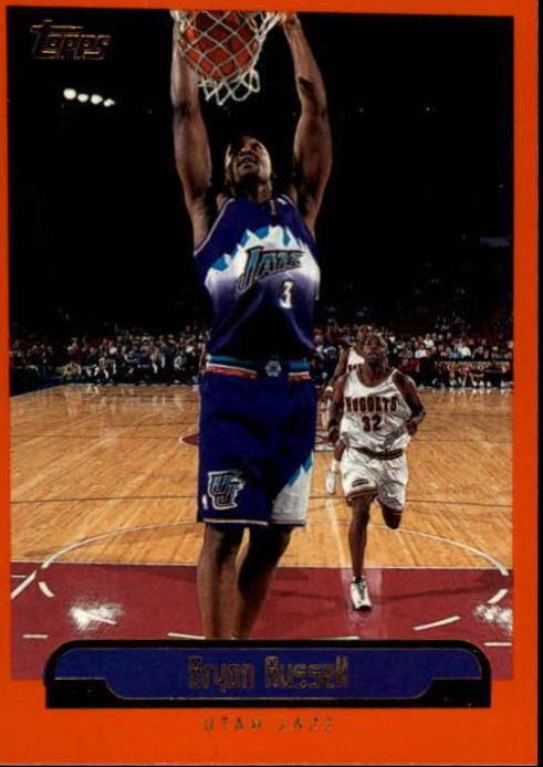 Bryon Russell #7 Basketball Cards 1999 Topps