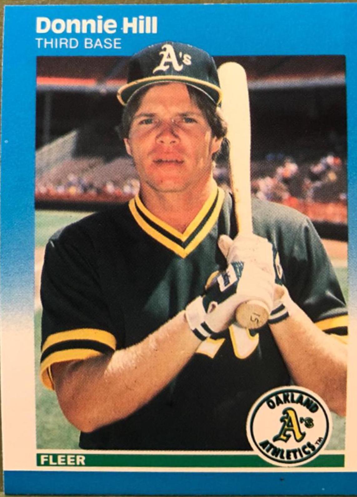 Donnie Hill #394 Baseball Cards 1989 Fleer