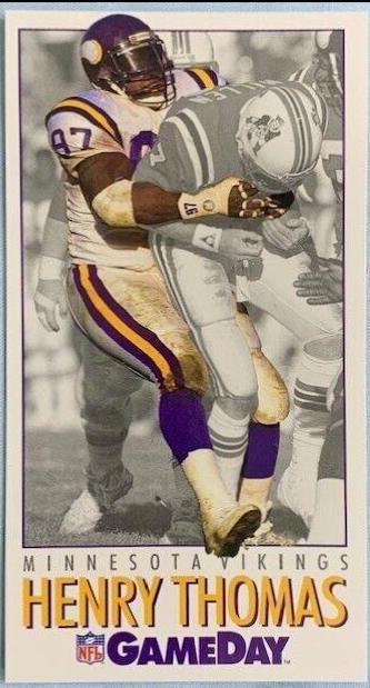 Henry Thomas #11 Football Cards 1992 Fleer Gameday