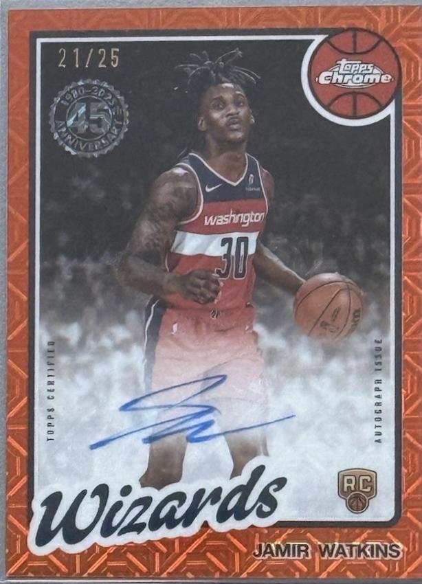 Jamir Watkins #80CR2-JW Prices | 2025 Topps 1980 Chrome Rookie